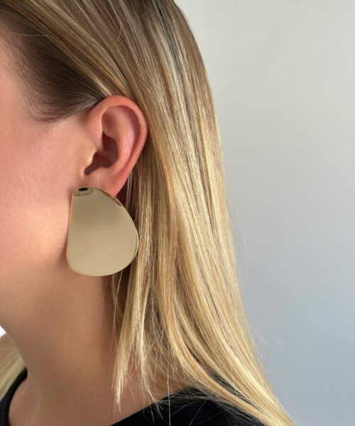 BRINCO MAXI CONCAVO DOURADO