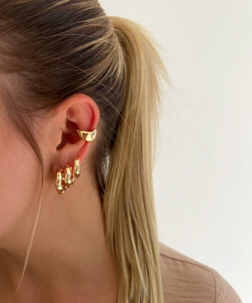 BRINCO ARGOLINHA ORGANICA (P) DOURADO