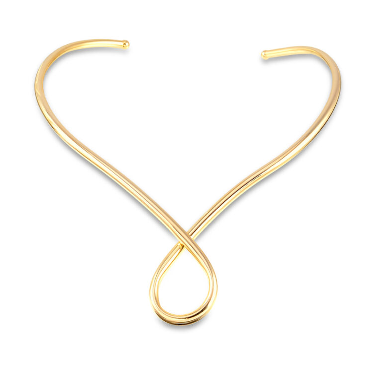 COLAR CHOKER ARO GRAVATA NÓ CHARLOTTE