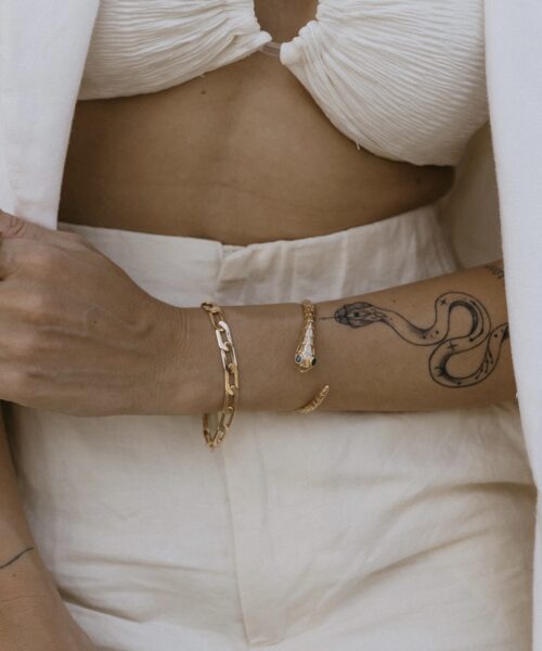 PULSEIRA ELO GRUMET LAMINADO MACIÇO DOURADO