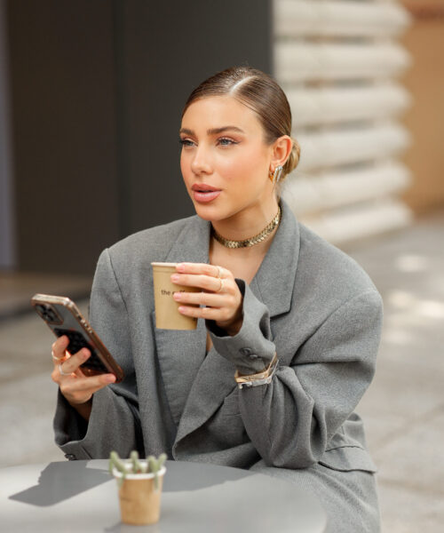 COLAR CHOKER FOLHAS LARGAS 12MM DOURADO