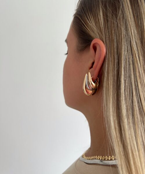 BRINCO ARGOLA DUDA FRENTE ALTA (P) DOURADO