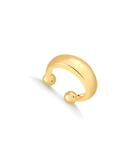 PIERCING FAKE ABAULADO FINO LISO DOURADO