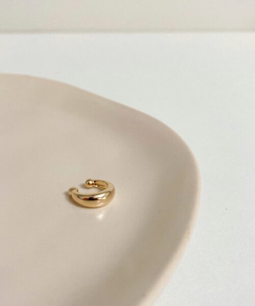 PIERCING FAKE ABAULADO FINO LISO DOURADO