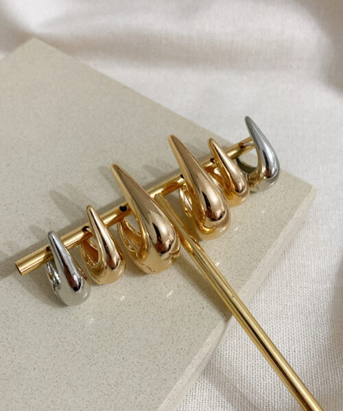 BRINCO ARGOLA DUDA FRENTE ALTA (M) RODIO BRANCO