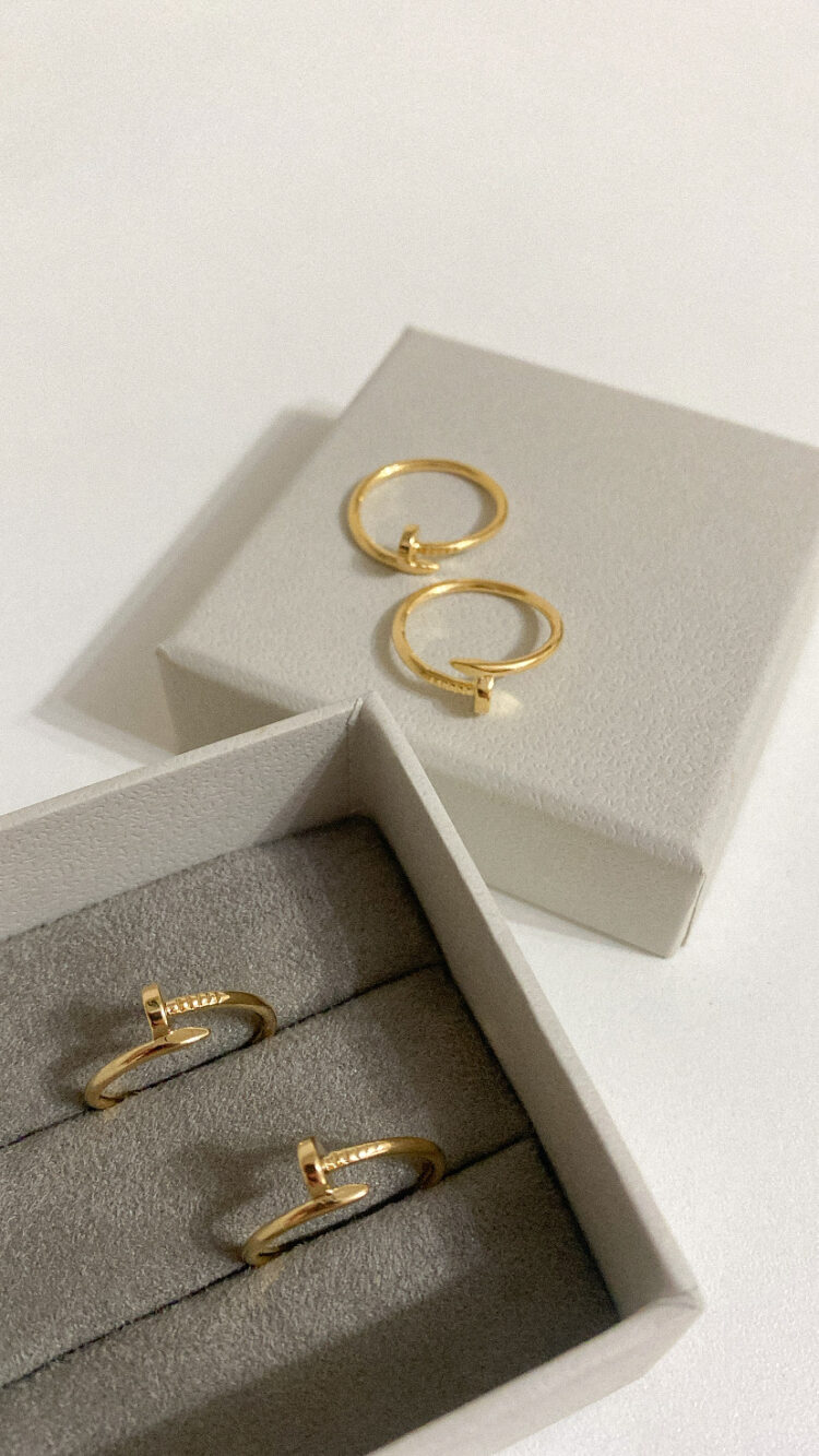 ANEL PREGO DOURADO